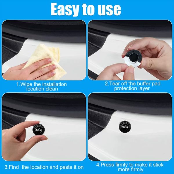 (Pack of 16 )AutoEase™ Car Door Shock Absorber Rubber Pads